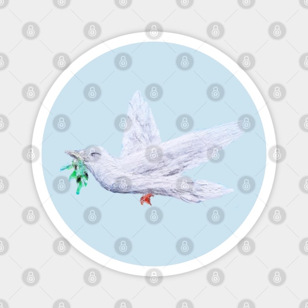 Dove of Peace Magnet by Lycoris ArtSpark